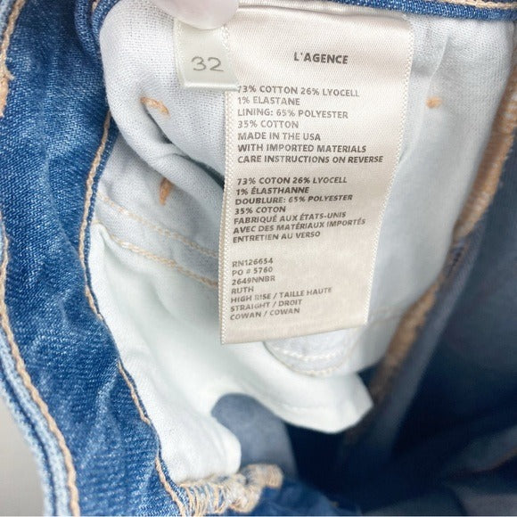 Ruth Straight-Leg Jean in Cowan Size 32
