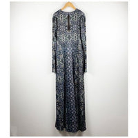 Cabaret Long Sleeve Maxi Dress Dark Combo