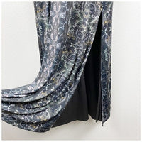 Cabaret Long Sleeve Maxi Dress Dark Combo