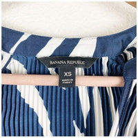Zebra Pleated Blouse Size XS