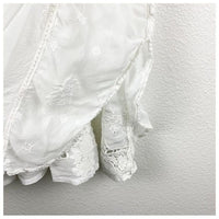 Hiedine Georgette Drama Poncho Top in White Size Medium