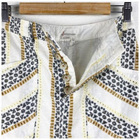 Quincy Eyelet Linen Blend Skirt Size 0