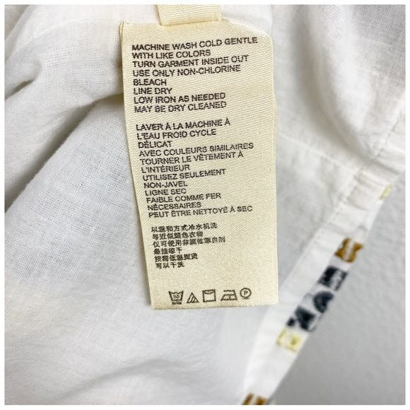 Quincy Eyelet Linen Blend Skirt Size 0