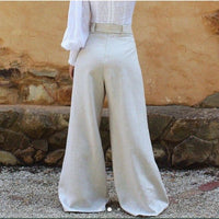 Dahlia Linen Pant in Natural Size 6