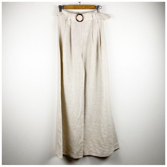 Dahlia Linen Pant in Natural Size 6