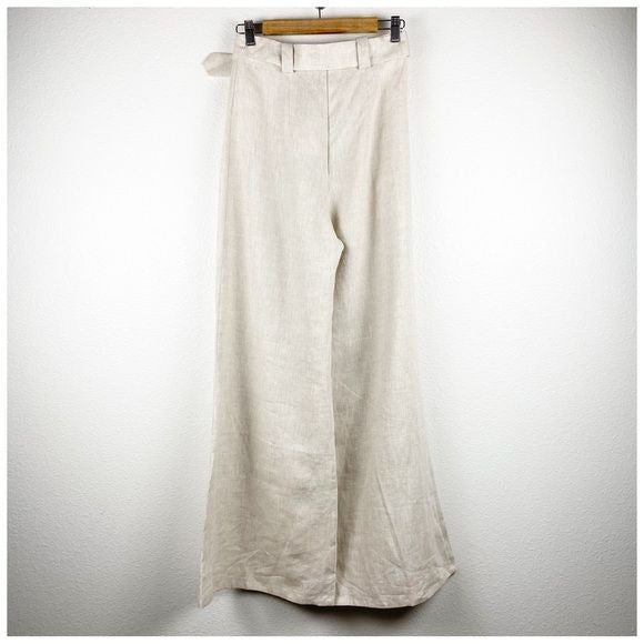 Dahlia Linen Pant in Natural Size 6