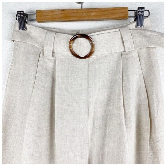 Dahlia Linen Pant in Natural Size 6