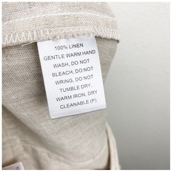 Dahlia Linen Pant in Natural Size 6