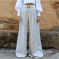 Dahlia Linen Pant in Natural Size 6
