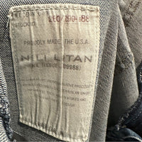 Shon Jean Mid-Rise Stretch Barrel Denim in Classic Wash