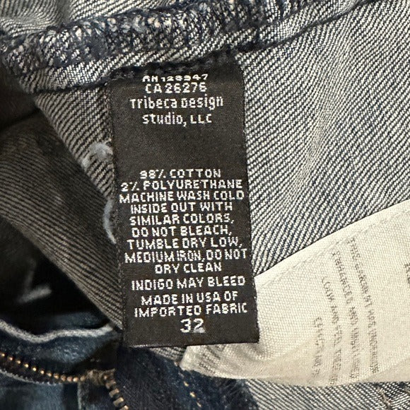 Shon Jean Mid-Rise Stretch Barrel Denim in Classic Wash