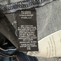 Shon Jean Mid-Rise Stretch Barrel Denim in Classic Wash