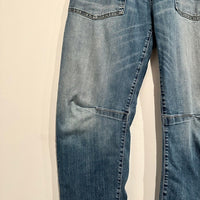 Shon Jean Mid-Rise Stretch Barrel Denim in Classic Wash