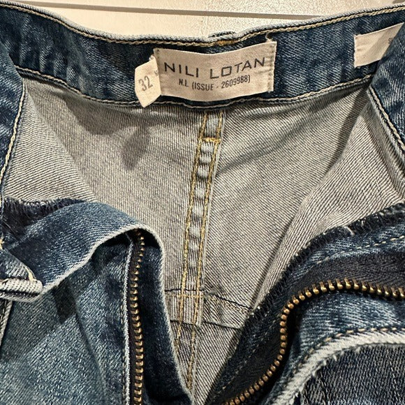 Shon Jean Mid-Rise Stretch Barrel Denim in Classic Wash