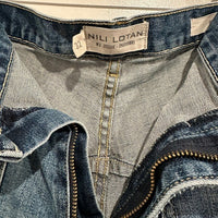 Shon Jean Mid-Rise Stretch Barrel Denim in Classic Wash