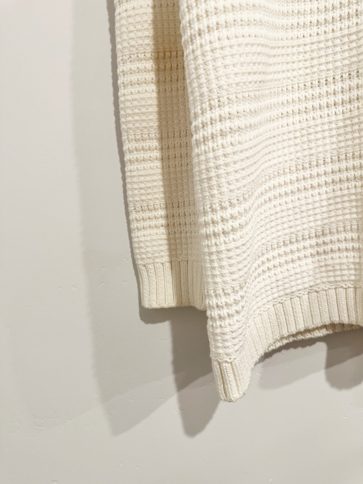 Marina Textured Cardigan in White - Large
