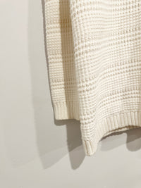 Marina Textured Cardigan in White - Large