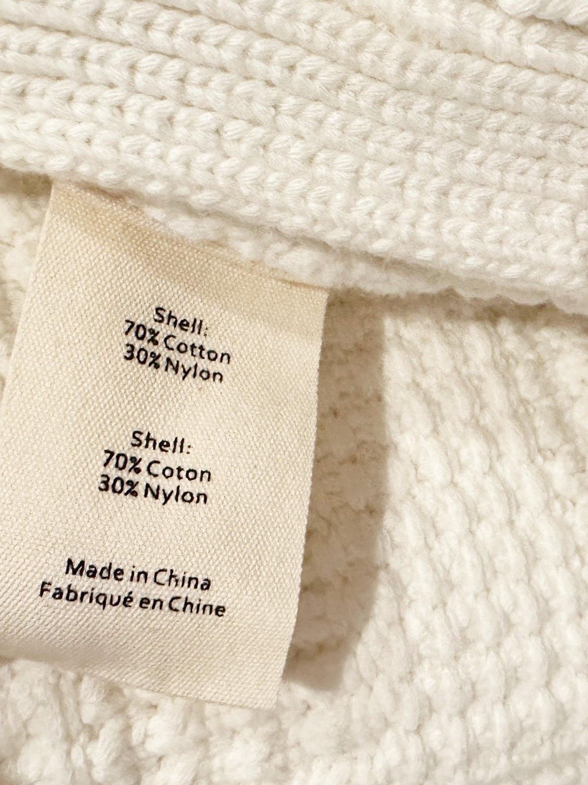 Marina Textured Cardigan in White - Large