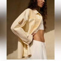 Overshirt Jacket With Embroidered‎ Patches