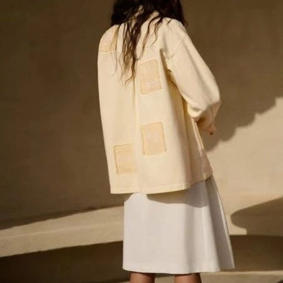 Overshirt Jacket With Embroidered‎ Patches