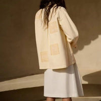 Overshirt Jacket With Embroidered‎ Patches