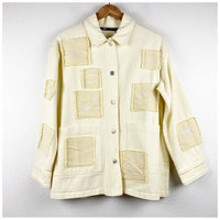 Overshirt Jacket With Embroidered‎ Patches