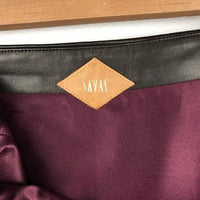 Brown Leather Mini Skirt Size 32