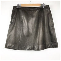Brown Leather Mini Skirt Size 32