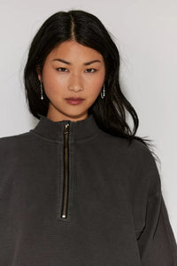 Celeste Quarter Zip in Black