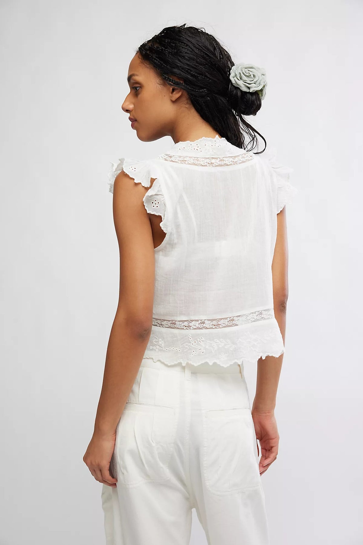 Day Dreamer Top in Ivory
