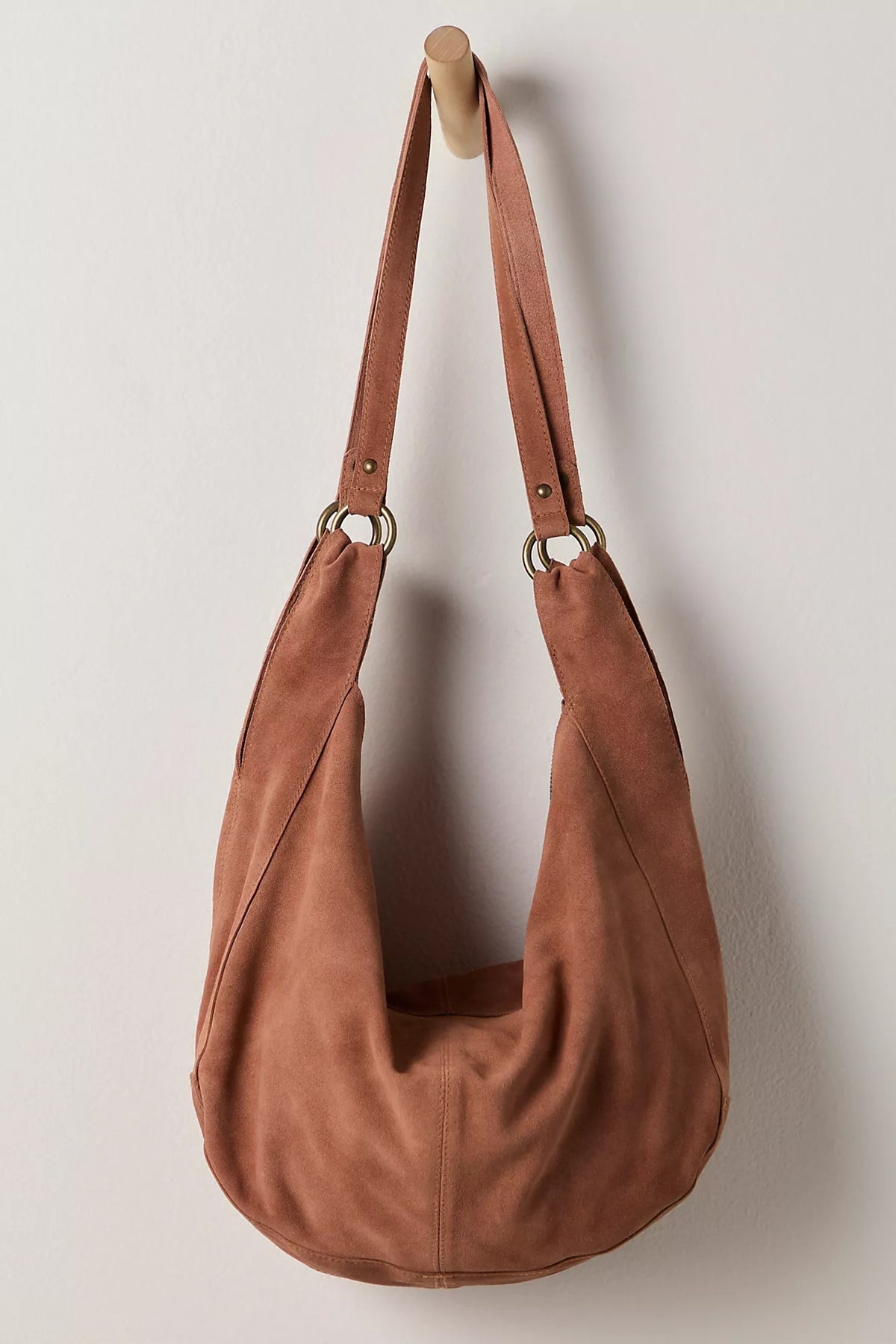 Roma Suede Tote in Rust