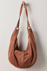 Roma Suede Tote in Rust