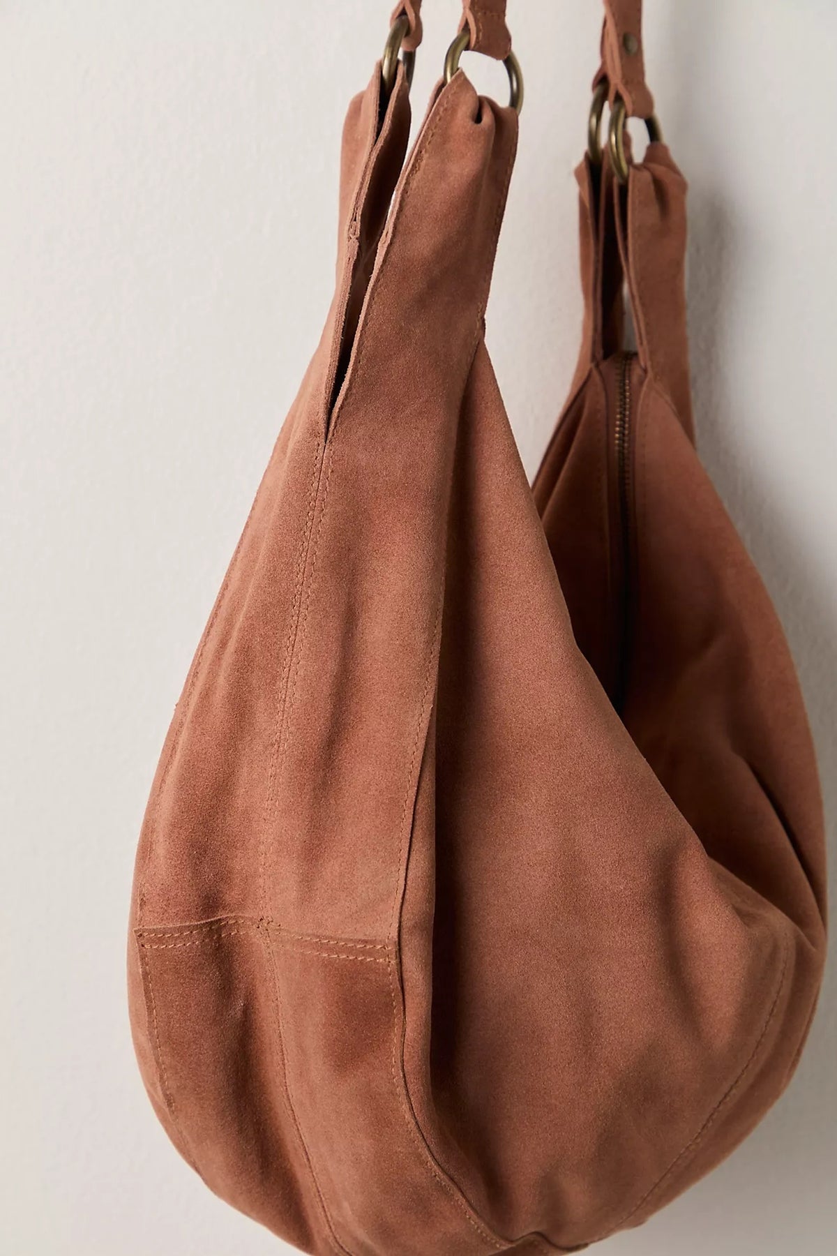 Roma Suede Tote in Rust