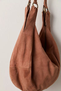 Roma Suede Tote in Rust