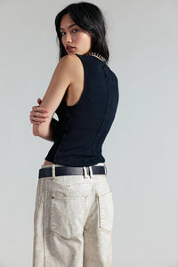Jamie Henley Tank in Pitch Black
