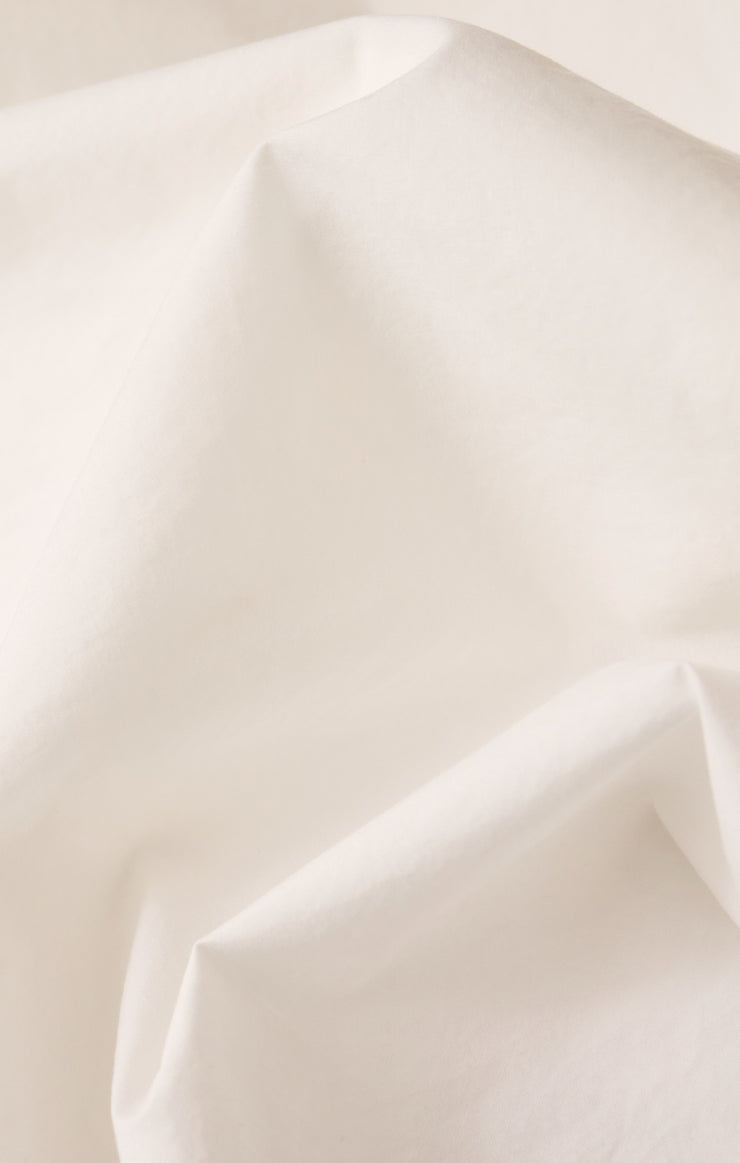 Elevated Poplin Shirt in White