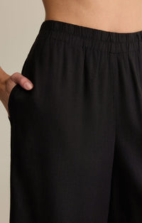 Scout Linen Pant in Black