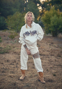 Wild Horse Hoodie in Creme