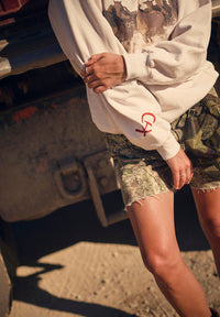 Wild Horse Hoodie in Creme