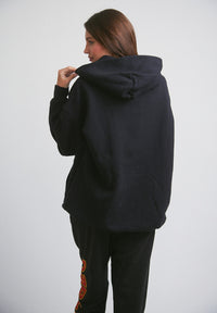 Rider Oversized Hoodie in Black