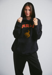 Rider Oversized Hoodie in Black