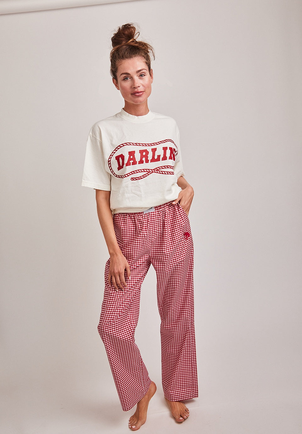 DARLIN' Lasso Short Sleeve in Ivory