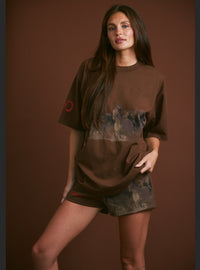 Wild Horse Sweatshorts in Tobacco
