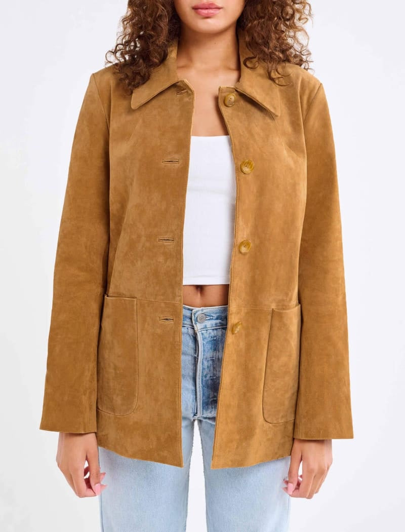 Yellowstone Jacket in Saddle Suede