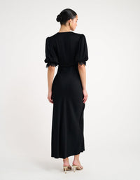 Honey Duster Maxi Dress in Black