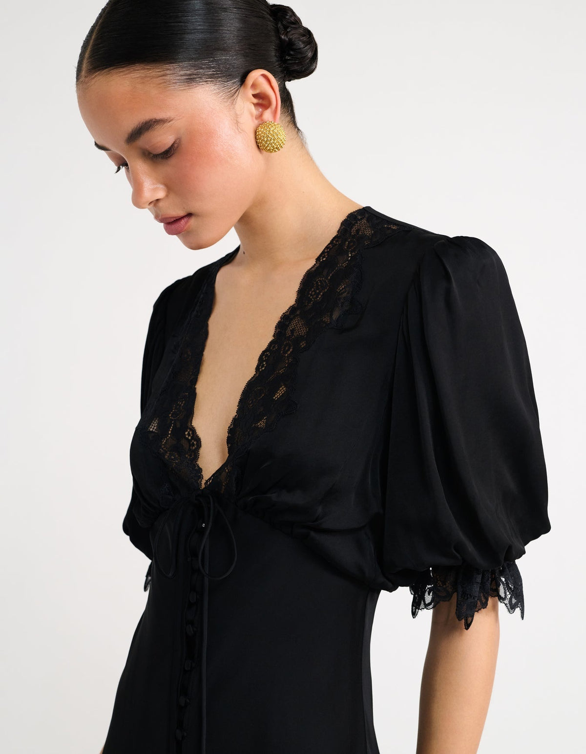 Honey Duster Maxi Dress in Black