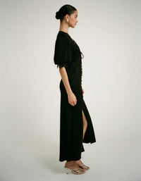 Honey Duster Maxi Dress in Black