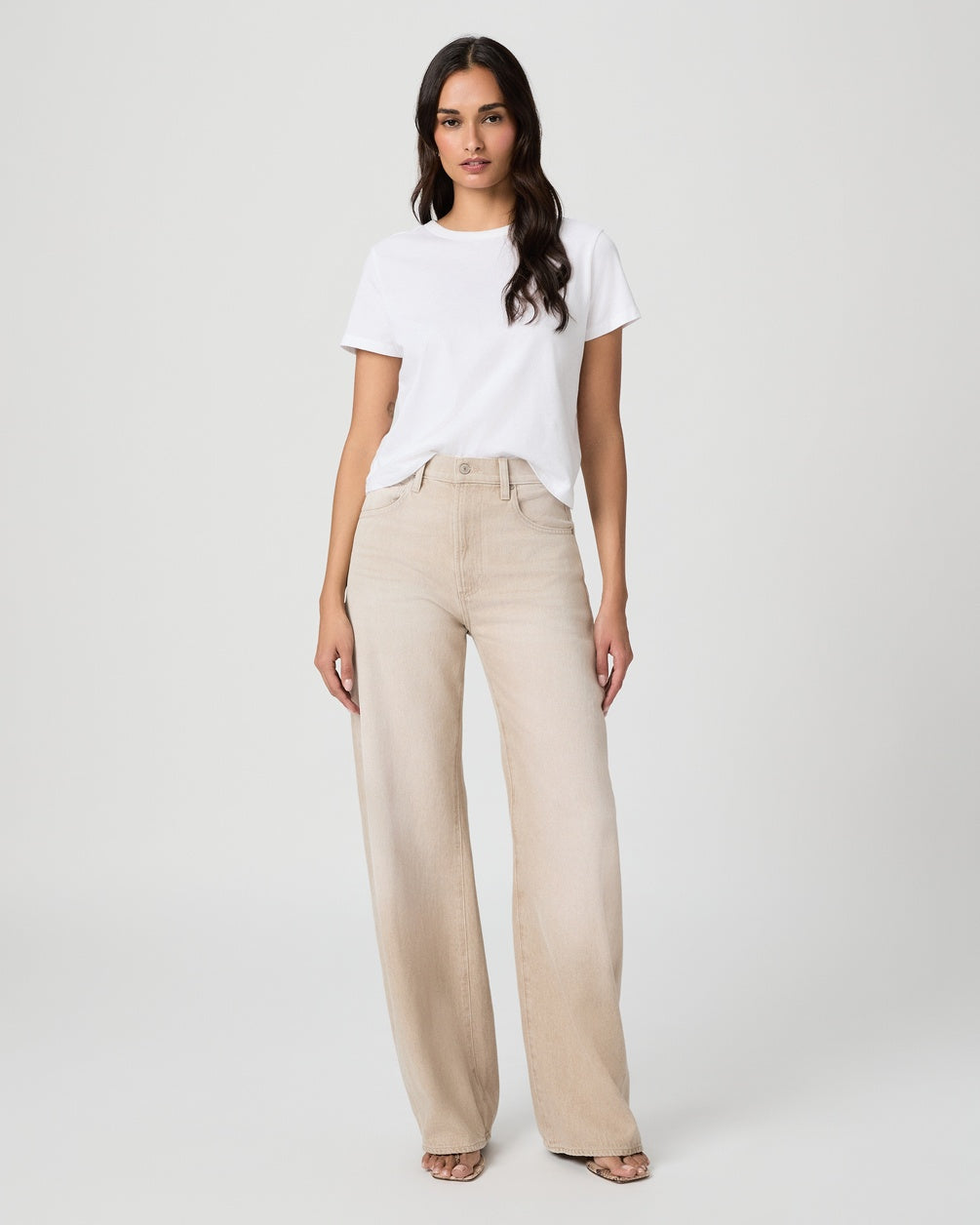 Arellia 32" Barrel Leg Jean in Soft Sepia