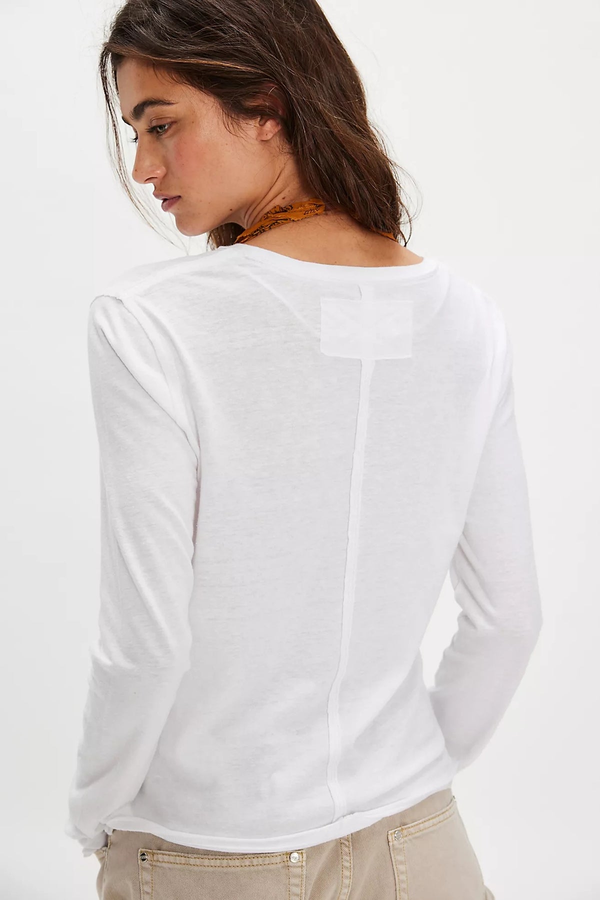 Nova Long Sleeve Tee in Ivory