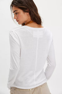 Nova Long Sleeve Tee in Ivory